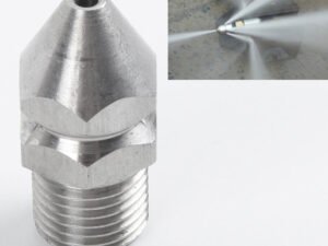 ZRE-PRWSHR 1/4"M BSP Pressure Washer Drain Sewer Cleaning Pipe Jetter Spray Nozzle 4 Jet Suitable For Pipe Cleaning Machine