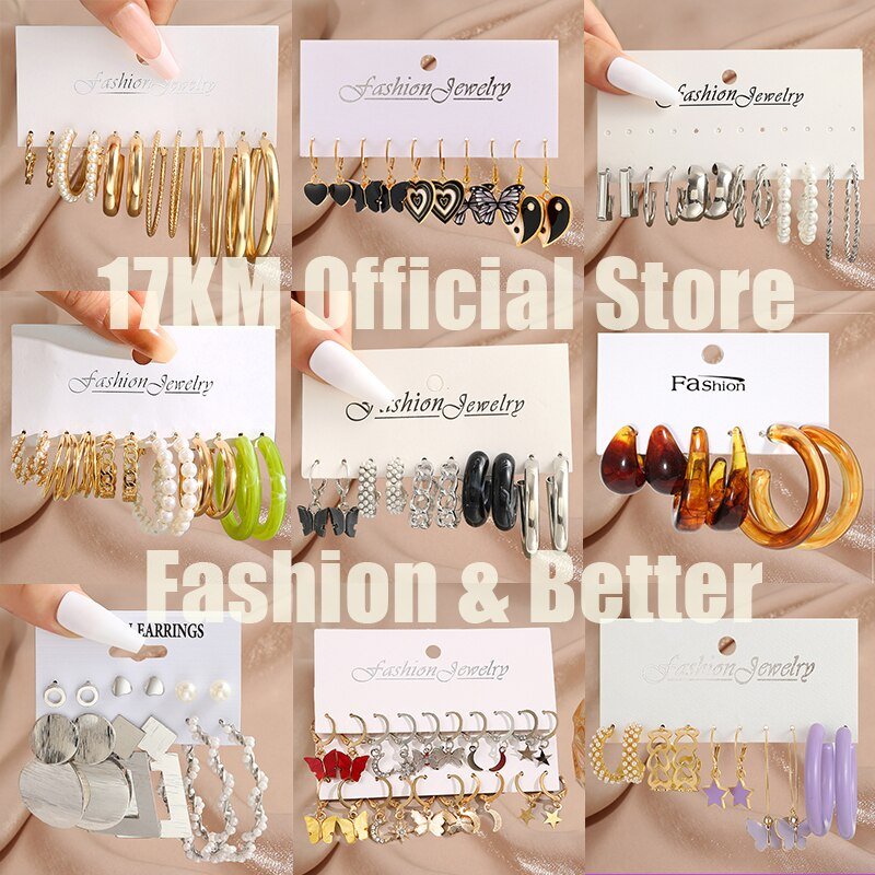 17KM-Pearl-Twist-Hoop-Earrings-Set-Butterfly-Acrylic-Dangle-Earrings-for-Women-Metal-Hollow-Gold-Plated