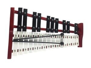ZRE-AEXYPH 25 Note Glockenspiel Xylophone Measure 15.7x9.8x3inch Aluminum Bars with Clearly