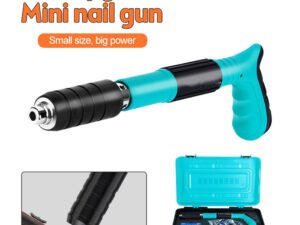 ZRE-AENLGUN 3 Gears Mini Steel Nail Gun Rivet Tool Portable Manual Silencing Nail Gun Device Home Wall Fastener Metalworking Rivet Gun
