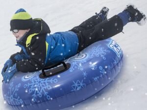 ZRE-AESKIIN 35inch Snow Tube With Handle Larger Thickened Inflatable Snow Sled Ski Circle Skiing Board For Skiing Equipments Snow Toys