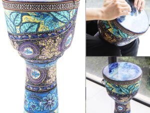 ZRE-AEDRM 4 Inch / 6 Inch / 8.5 Inch High Quality Professional African Djembe Drum Colorful Wood Good Sound Traditional Musical Instrument