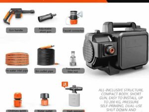 ZRE-PRWSHR 4350 Automatic High Pressure Washer Car Washing Machine 220v/1400W Car Washing Machine Household Portable Car Washing Artifact