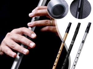 ZRE-AEFLUTE 6 Hole Flute C/D Key Irish Whistle Ireland Tin Penny Whistle Metal Flute Instrument Woodwind Musical Beginners Accessories