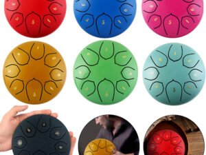 ZRE-AEDRM 6 inch Steel Tongue Drum Set Mini Hand Pan Drums ith Drumstick Carrying Bag Percussion Musical Instruments Drum Accessories