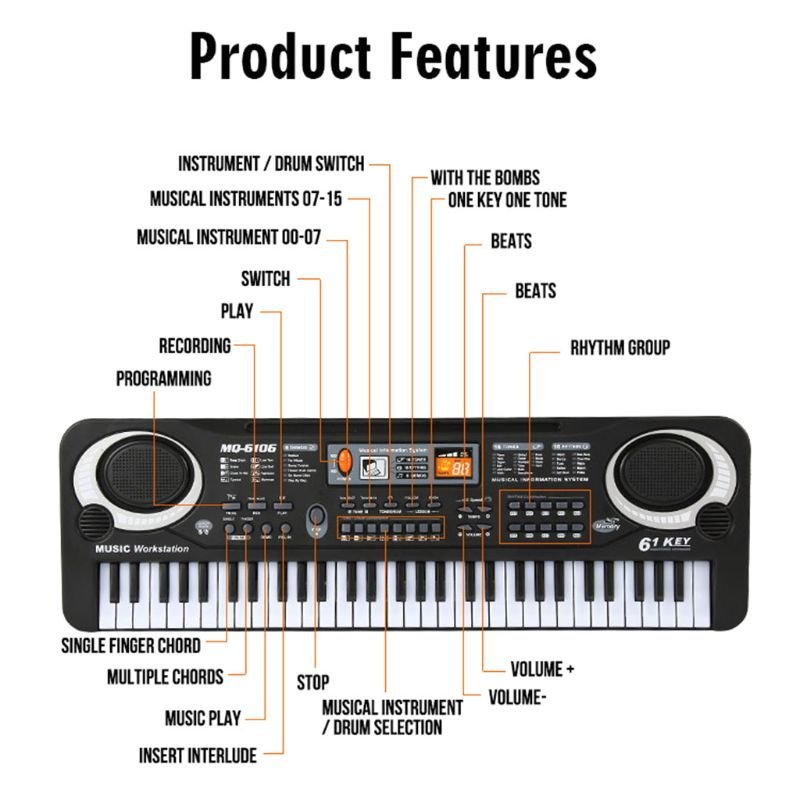 61-Keys-Digital-Music-Electronic-Keyboard-for-KEY-Board-Electric-Piano-Children-Gift
