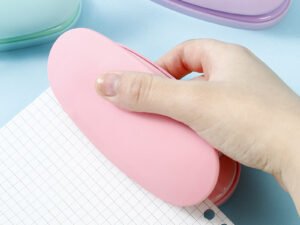 ZRE-AEPNCH 6cm Double Holes Paper Punch Kawaii Manual Circle Punch with Measure Scale DIY Punching Machine School Office Binding Supplies
