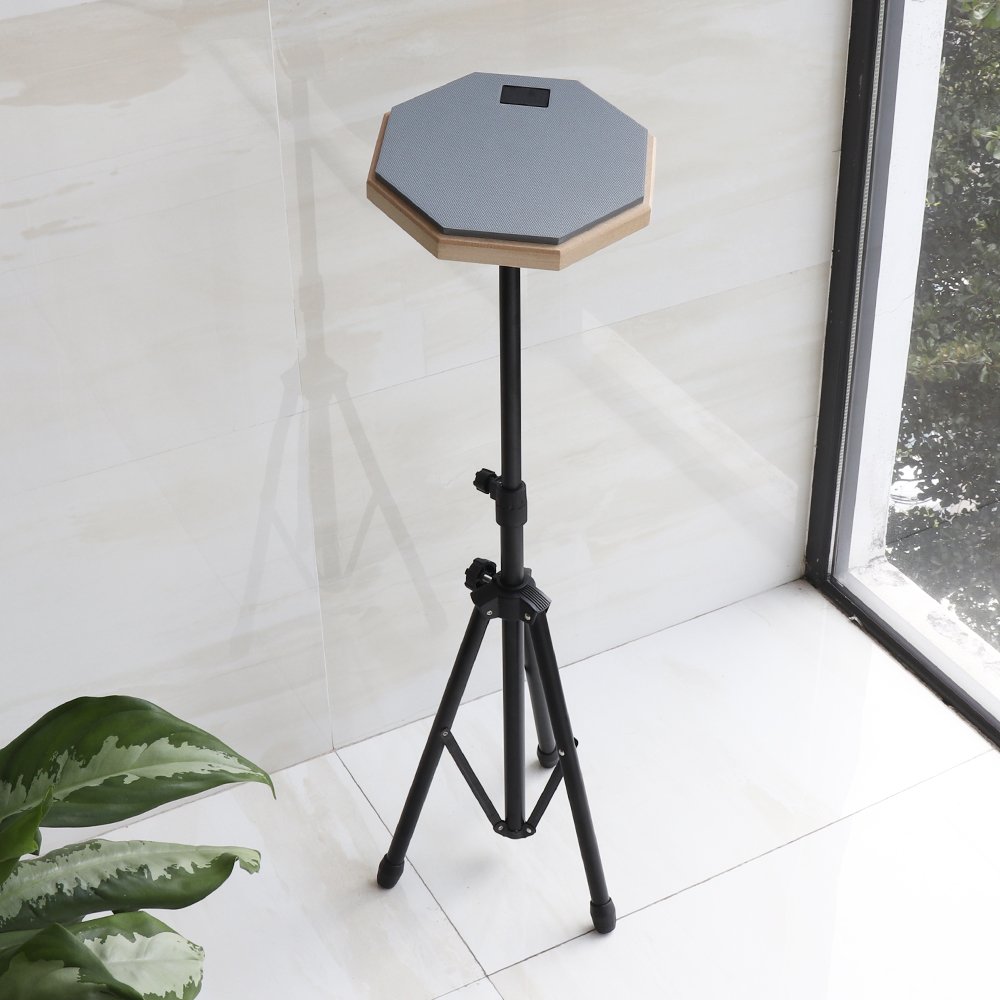 8-Inch-Rubber-Wooden-Dumb-Drum-Beginner-Practice-Training-Drum-Pad-with-Stand-Stick-Optional-for