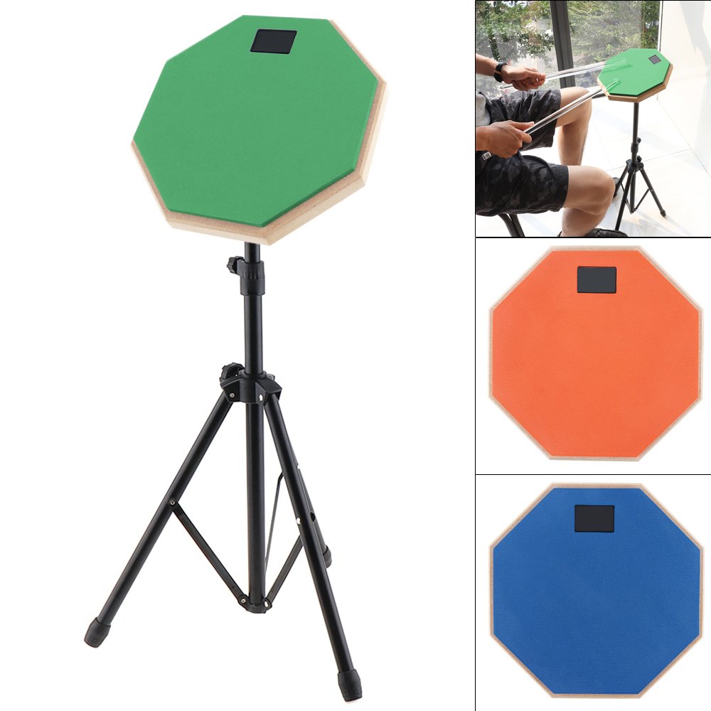 8-Inch-Rubber-Wooden-Dumb-Drum-Beginner-Practice-Training-Drum-Pad-with-Stand-Stick-Optional-for