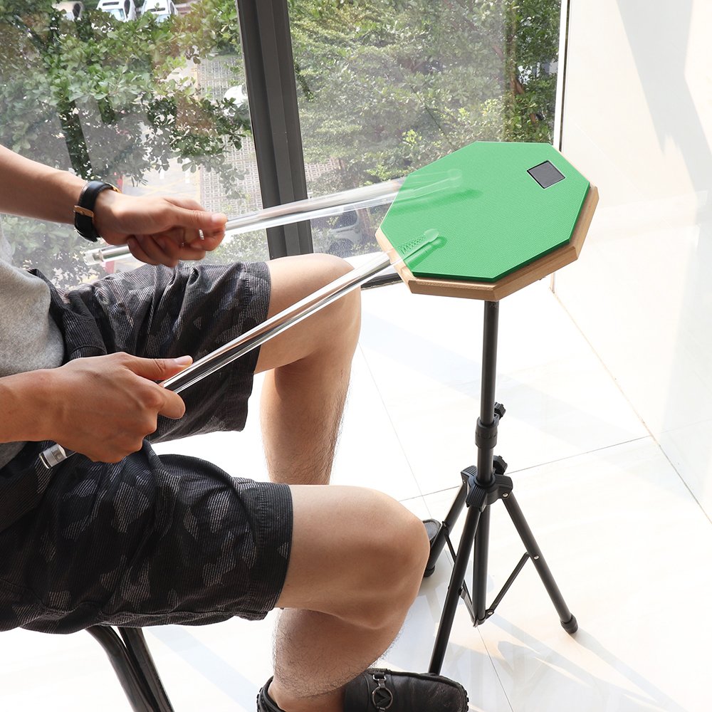 8-Inch-Rubber-Wooden-Dumb-Drum-Beginner-Practice-Training-Drum-Pad-with-Stand-Stick-Optional-for