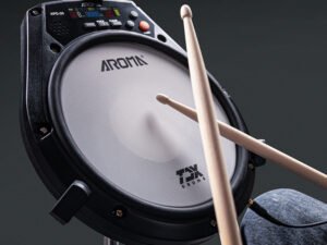 ZRE-AEDRM AROMA Adjustable Drum Electronic Dumb Drum Pad Digital Metronome with Metronome / Count / Speed Practice Mode