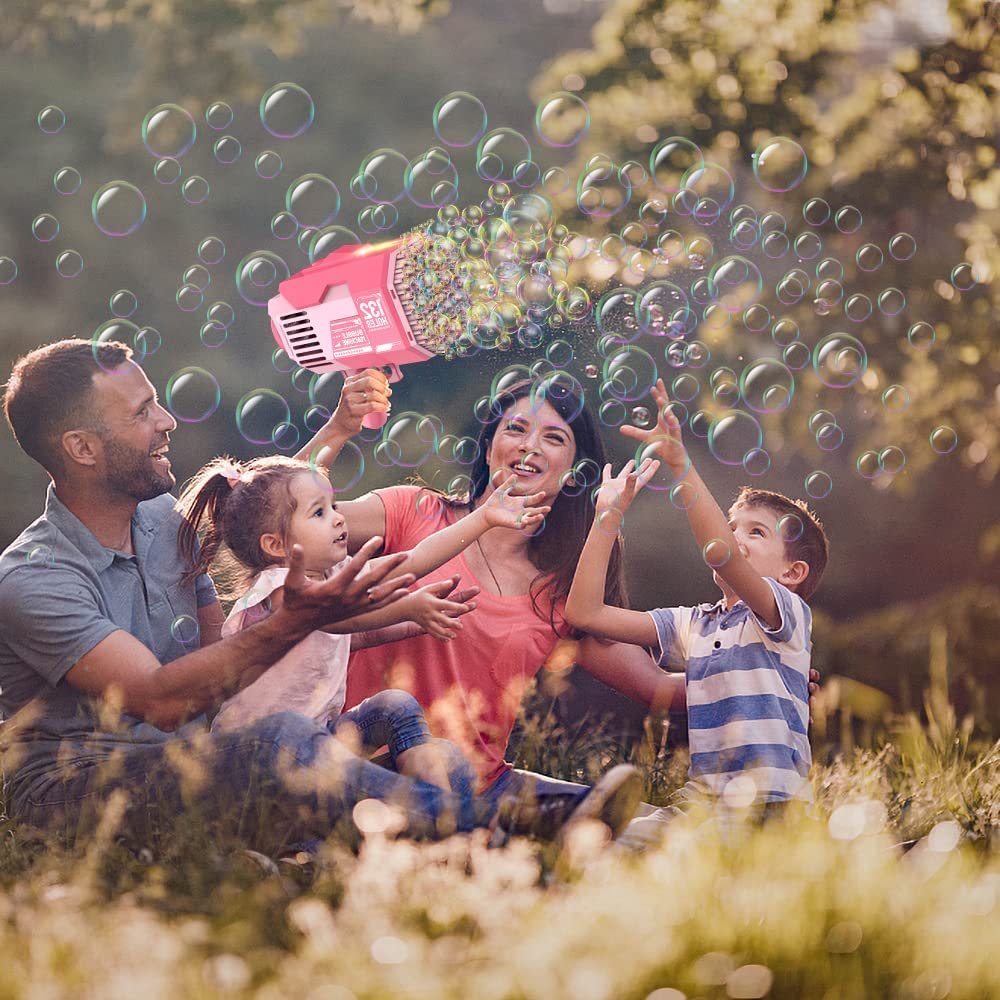 Bubble-Gun-132-Holes-Electric-Automatic-Soap-Rocket-Bubbles-Machine-Kids-Portable-Outdoor-Party-Toys-Gift