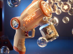 ZRE-AEBBLGN Bubble Gun Children's Bubble Machine Hot selling products in 2023 Toys for boys and girls TaoDudu Panda space theme