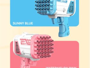 ZRE-AEBBLGN Bubble Gun Rocket 32Holes Soap Bubbles Machine Children Automatic Blower Bubbles Machine Wedding Party Toy Birthday Gifts