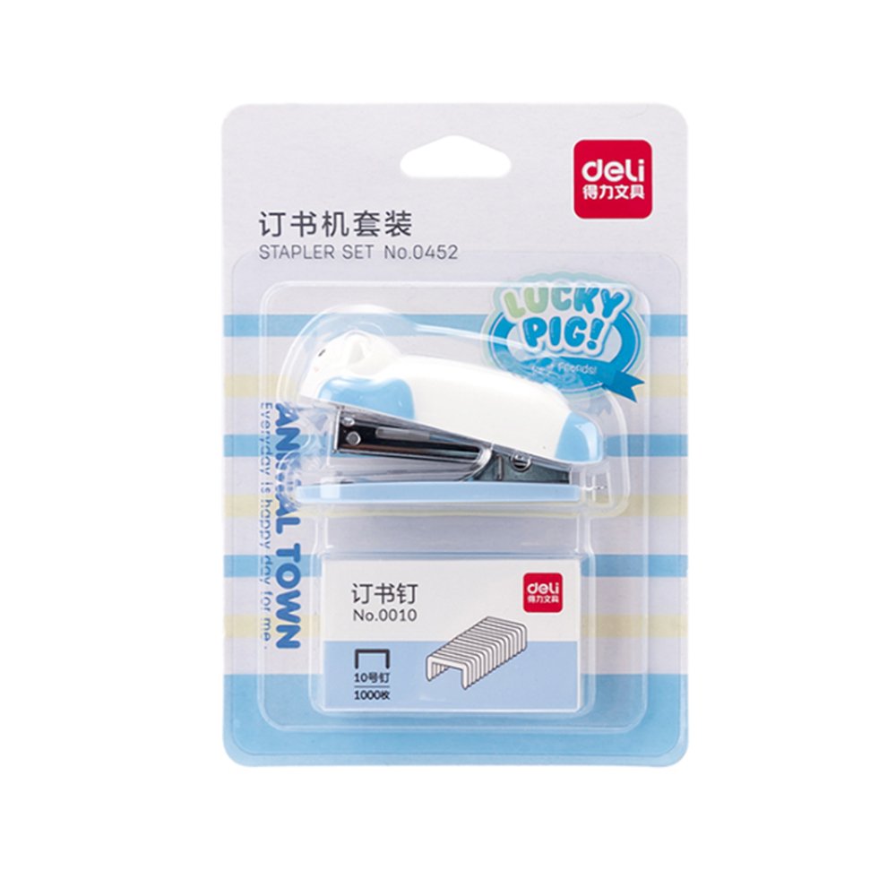 DELI-Cartoon-Mini-Stapler-Set-Stapling-Machine-With-1000-pcs-No-10-Staples-Office-School-Binding