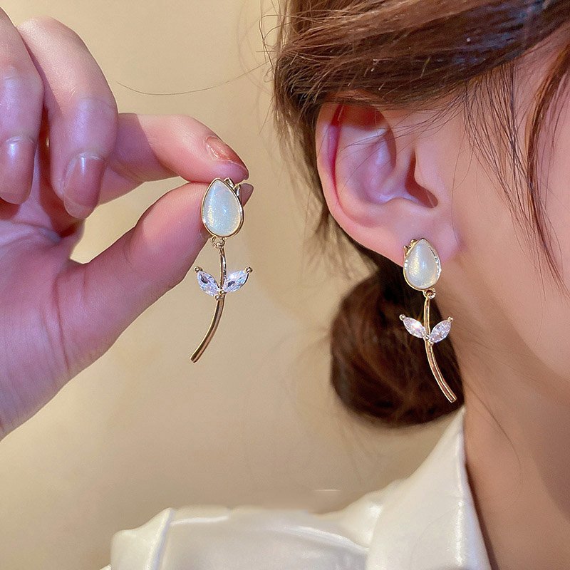 Exquisite-Opal-Flower-Earrings-For-Women-Rhinestone-Long-Tassel-Zircon-Earring-Girls-Wedding-Party-Temperament-Jewelry