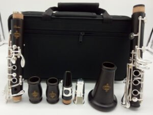 ZRE-AECLRNT  Ebony Blackwood Clarinet DIVINE Professional Bb Clarinets Bakelite 17 Keys Musical Instruments Mouthpiece Reeds