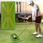 ZRE-AEGLF Golf Training Mat For Swing Detection Batting Ball Trace Detection Mat Swing Path pads Swing Practice Pads Golf Training Pad
