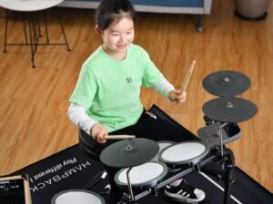 ZRE-AEDRM Hampback MK0 Electronic Drum Sets Entry-Level Beginners Christmas Birthday Gift Portable Practice Electric Drum-Set Pads