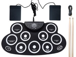 ZRE-AEDRM Hand Roll Drum Portable Electronic Drum for Outdoor Electronic Drum Percussion Instrument Music Equipment Accessories