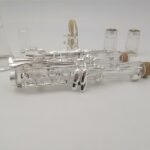 ZRE-AECLRNT High quality Clarinet acrylic transparent body golden plated Bb clarinet transparent clarinet