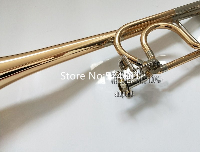 Hot-Selling-Bach-42GO-Tenor-Bb-F-Trombone-Gold-copper-Professional-playing-musical-instruments-with-shell