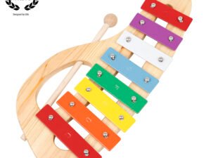 ZRE-AEXYPH M MBAT 8-Note Xylophone With Plastic Mallet Storage Box Percussion Musical Instrument Toy Gift Xylophone Children Kids Present