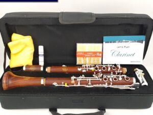 ZRE-AECLRNT MORESKY Oehler System Clarinet G Tune Redwood Mopane Silver Plated Keys M212