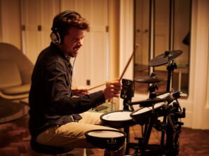 ZRE-AEDRM Midi Electronic Drum Set Professional For Adults Pad Digital Drum Cymbals Controller Bateria Eletronica Drums Instrument Battery