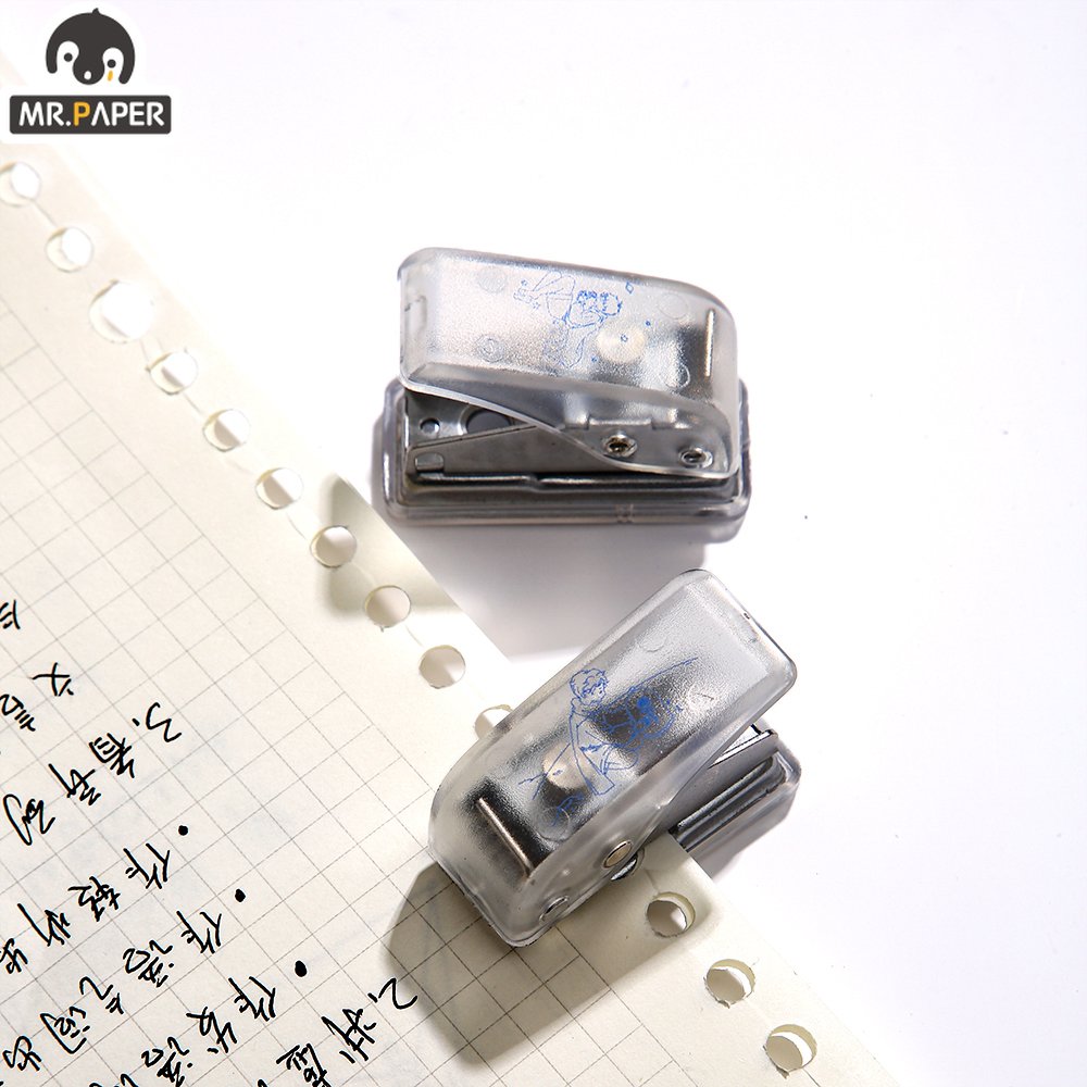 Mr-paper-4-Simple-Frosted-Mini-Single-Hole-Punch-Manual-Paper-Cut-Round-Hole-Punch-Office