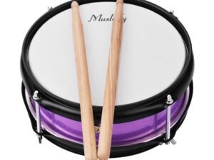 ZRE-AEDRM Muslady Percussion Drum 8inch Snare Drum Head with Drumsticks Shoulder Strap Drum Key for Beginner Student Band Holiday gift