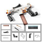 ZRE-AESHTNG New KM9 Soft Bullet Toy Gun Blaster Airsoft Weapons Manual Gun Nylon Metal Shooting Model For Adults Boys CS Fighting