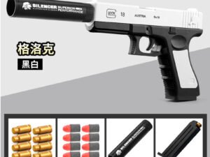 ZRE-AESHTNG Newest Shell Ejecting Glock M1911 Glock Airsoft Pistol Soft Bullet Toy Gun Weapon Children Armas Blaster Shoot Outdoor Game Boys