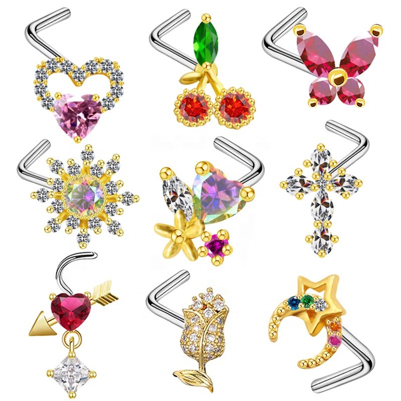 Nose-Ring-For-Women-Dangle-Nose-Piercing-Stainless-Steel-Nose-Bend-Ring-Butterfly-Dangling-Nose-Ring