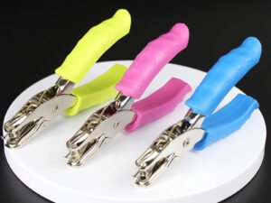 ZRE-AEPNCH Novelty Handle Hole Punch DIY Loose-leaf Paper Cutter Single Hole Puncher School Office Binding Stationery 6MM