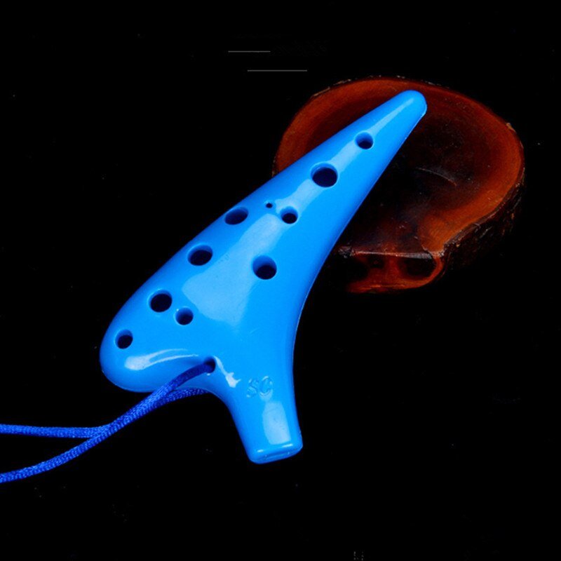 Plastic-12-Hole-Ocarina-Ceramic-Alto-C-Legend-of-Ocarina-Flute-Music-Instrument-Multicolor-Flute-Adult
