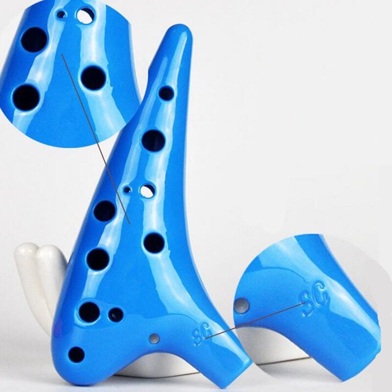 Plastic-12-Hole-Ocarina-Ceramic-Alto-C-Legend-of-Ocarina-Flute-Music-Instrument-Multicolor-Flute-Adult