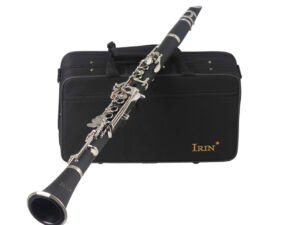 ZRE-AECLRNT Professional Bb Clarinet 17 Key Black Clarinet with Box Reeds Accessories Suitable for Beginners and Adults Perform