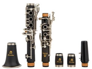 ZRE-AECLRNT RowetterProfessional bakelite C-key clarinet woodwind
