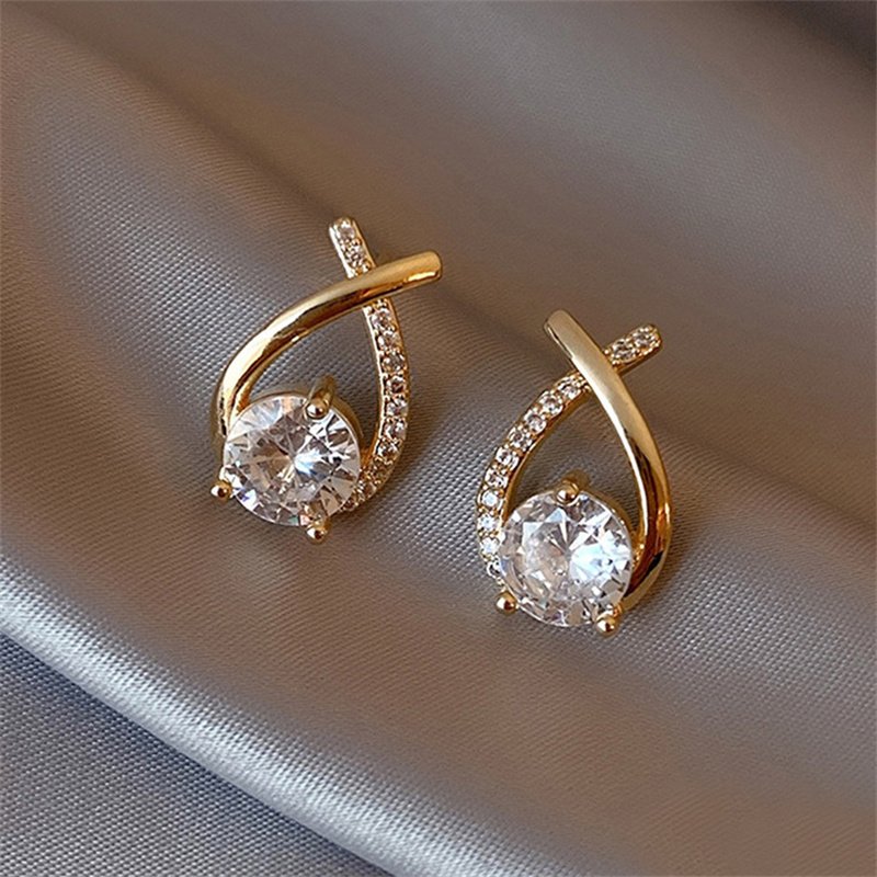 SKEDS-Fashion-Cross-Stud-Earrings-For-Women-Girls-Korean-Style-Elegant-Crystal-Jewelry-Ear-Rings-Fishtail