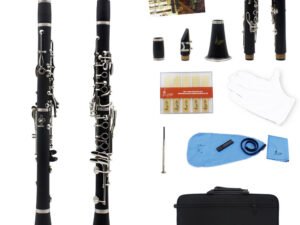 ZRE-AECLRNT SLADE Black Clarinet 17 Keys Bb B Flat Tone Professional Woodwind Instrument Bakelite Clarinet With Box Musical Instrument Parts