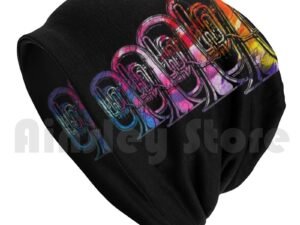 ZRE-AETUBA Tuba Gift Idea For Musician Beanie Hedging Cap DIY Print Cushion Tuba Trombone Marching Band Music Brass Musician