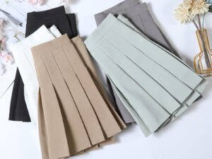 ZRE-AEBTTM Women's Skirt Spring Korea Brown A Line High Waist Y2k Mini Short Summer Black Gothic Clothing Fairy Grunge Skirt For Girls