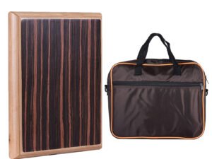 ZRE-AEDRM ammoon Cajon Drum Compact Travel Box Drum Cajon Flat Hand Drum Cajon Drum with Adjustable String Carry Bag Percussion Instrument