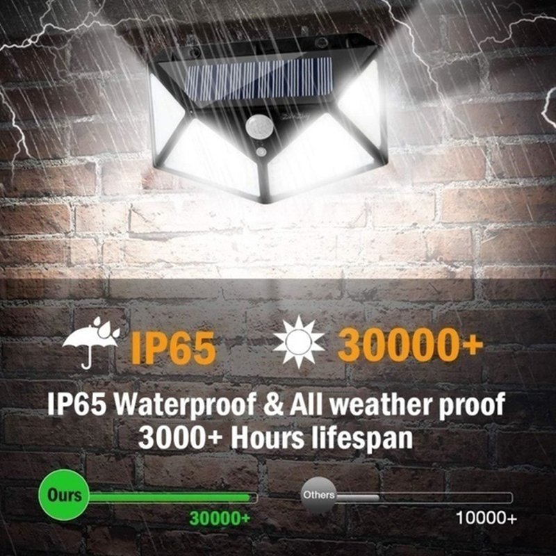 1-2-4-6Pcs-100-LED-Solar-Wall-Lights-Outdoor-Solar-Lamp-PIR-Motion-Sensor-Solar