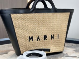 ZRE-AEWBAG 2023 New Straw Vegetable Basket Bag Splicing Design Luxury Brand Shoulder Bag for Girls Handbags Casual Commuter Bags 27 X 24 CM