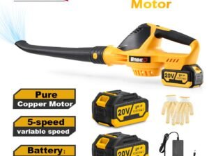 ZRE-AEBLWRS 20V Electric Blower Speed Adjustable Powerful 5000W Cordless Leaf Blower Household Blowing Dust Blowing Snow Power Tools