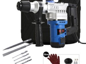 ZRE-AEELHMR 220V Rotary Hammer Impact Drill Set 2200W Multi-Function Electric Hammer/Drill/Electric Pick 4 IN 1 Electric Concrete Perforator