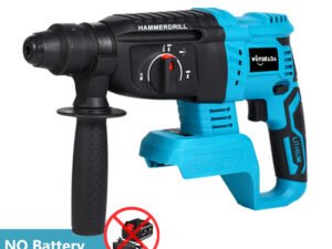 ZRE-AEELHMR 4 Function Brushless Cordless Electric Rotary Hammer Drill Rechargeable Hammer 26mm Impact Drill for 18V Makita Battery