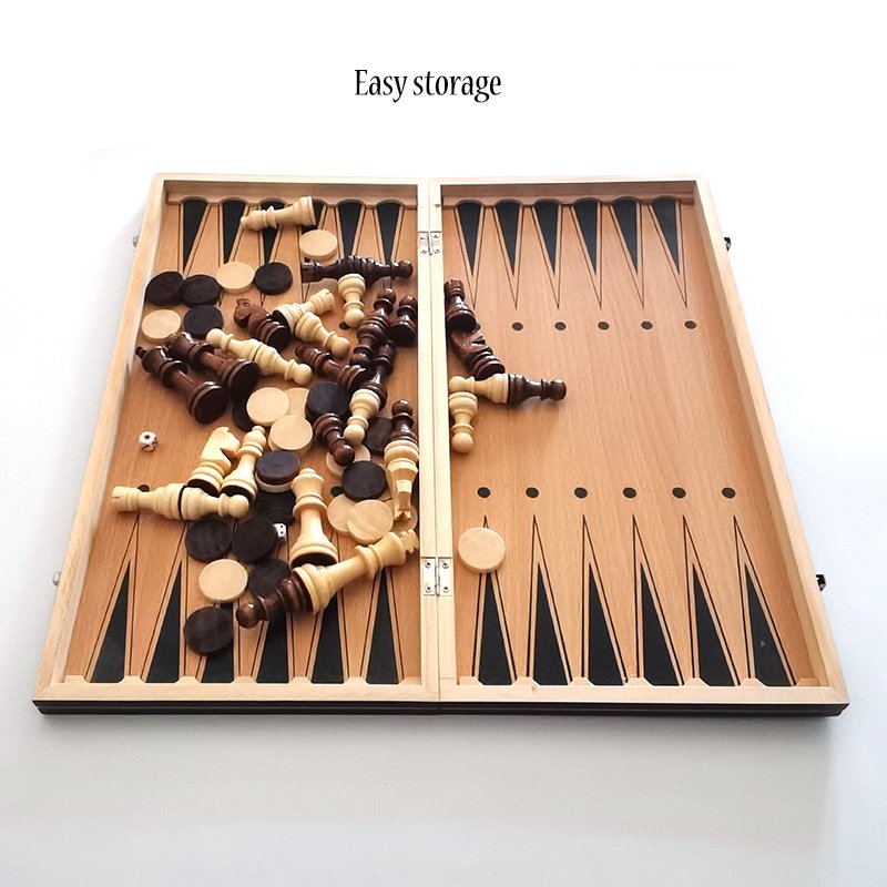 44cm-Wooden-Chess-Checkers-Backgammon-3-In-1-Set-Fold-Magnetic-Chessboard-Elegant-Design-Professional-For